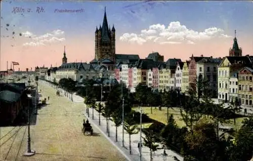 Ak Köln am Rhein, Frankenwerft