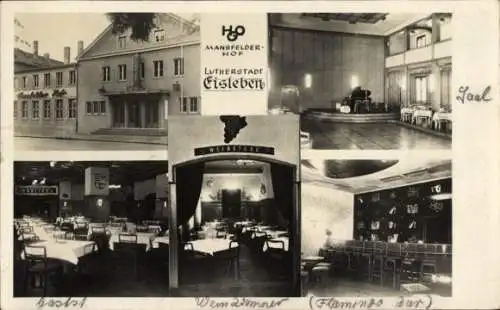 Ak Lutherstadt Eisleben, Mansfelder Hof, Luthersadt, Innenansichten, Weinzimmer, Flamingo Bar