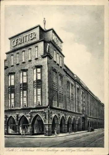 Ak Halle an der Saale, Ritterhaus, Architektur, Gebäude, C. F. Ritter,  