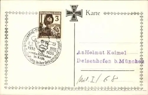 Ak Generalfeldmarschall Gottlieb von Haeseler, Ferdinand Graf von Zeppelin