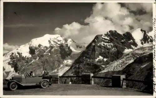 Ak Passo dello Stelvio Stilfserjoch Stilfser Joch Südtirol, Giogo dello Stelvio, Passstraße, Auto