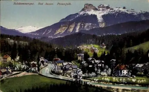 Ak Bad Aussee Steiermark, Gesamtansicht, Praunfalk
