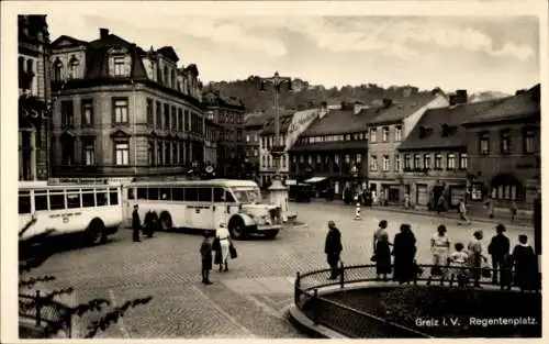 Ak Greiz im Vogtland Thüringen, Regentenplatz