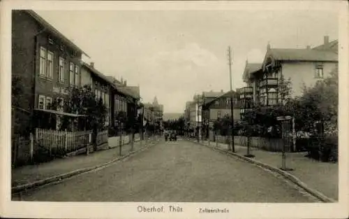 Ak Oberhof im Thüringer Wald, Zellaerstraße