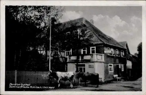 Ak Rohrbach in Thüringen, Pension Gutheil