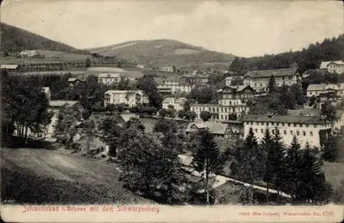 Ak Janské Lázně Johannisbad in Böhmen Region Königgrätz, Panorama, Schwarzenberg