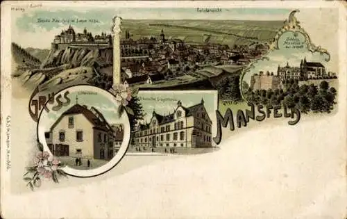 Ak Mansfeld im Harzvorland, Gesamtansicht von  Lutherhaus,  von GASchumann