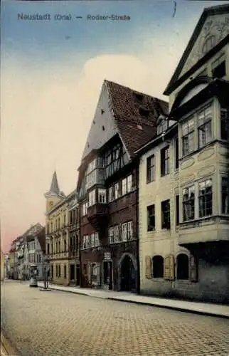 Ak Neustadt an der Orla,  Rodaer-Straße