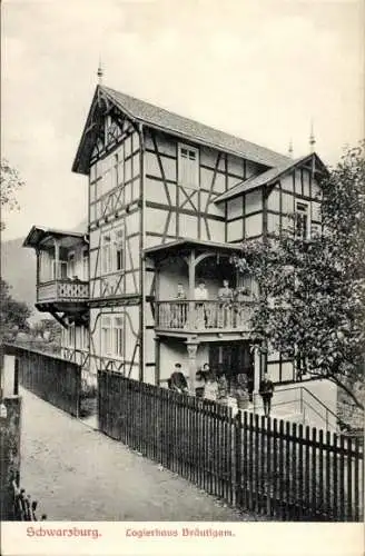Ak Schwarzburg in Thüringen,  Logierhaus Bräutigam