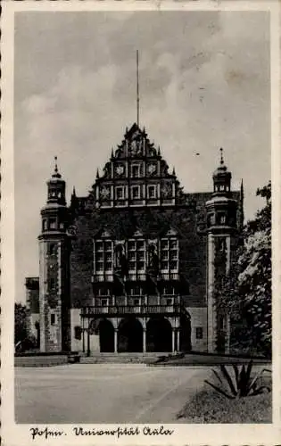 Ak Poznań Posen,  Universität, Aula