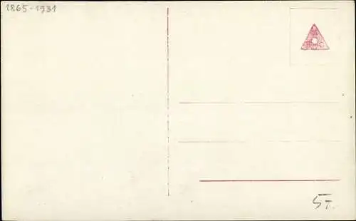 Ak Plastik, Martin Götze, Der Freund in Not und Tod, Mann mit Pferd