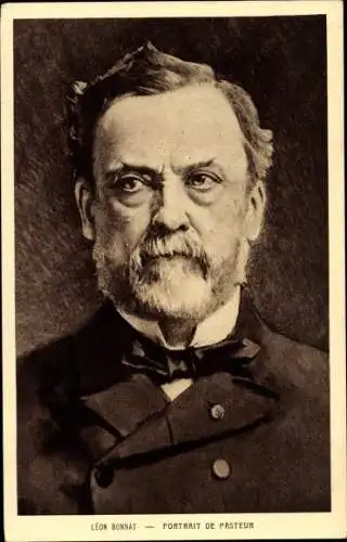 Künstler Ak Bonnat, Leon, Louis Pasteur, Chemiker, Gegenmittel gegen Tollwut, Portrait