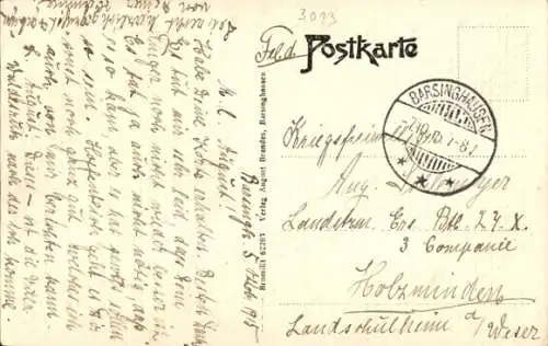 Ak Barsinghausen am Deister, Teilansicht