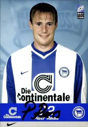 Autogrammkarte Fußballer Piotr Reiss, Hertha BSC, Autogramm