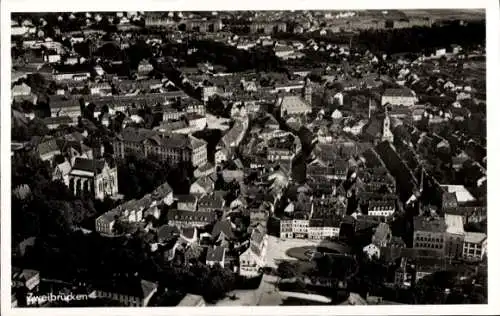 Ak Zweibrücken in der Pfalz, Fliegeraufnahme
