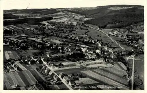 Ak Waldmohr in der Pfalz, Luftaufnahme von Waldmohr, Landschaft, Häuser