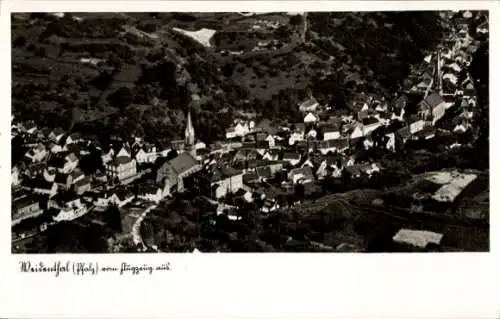 Ak Weidenthal in der Pfalz, Weidenthal (Pfalz), Luftaufnahme