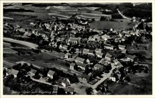 Ak Teley Theley Tholey im Saarland, Luftaufnahme von  Saar, Häuser und Landschaft,  