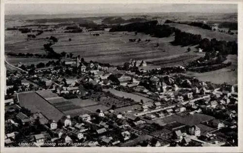 Ak Peißenberg in Oberbayern, Fliegeraufnahme, Unter-Peißenberg
