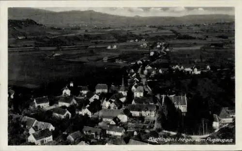 Ak Bietingen Gottmadingen im Hegau, Fliegeraufnahme