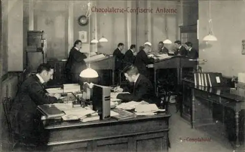Ak Chocolaterie-Confectionery Antoine, Buchhaltung