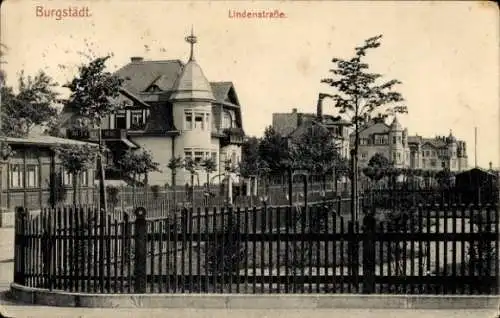 Ak Burgstädt in Sachsen, Lindenstraße