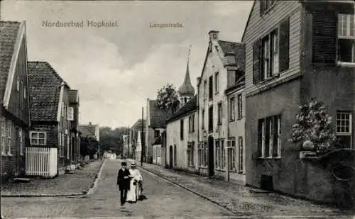 Ak Hooksiel Wangerland Friesland, Langestraße