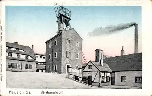 Ak Freiberg in Sachsen, Abrahamschacht