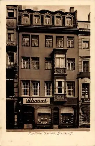 Ak Dresden Altstadt, Konditorei Ehrhard Schmorl, Wilsdruffer Straße 20