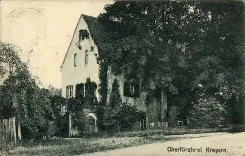 Ak Kreyern Coswig in Sachsen, Oberförsterei