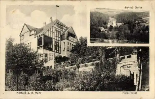 Ak Kettwig Essen im Ruhrgebiet, Schloss Oefte, Park-Hotel