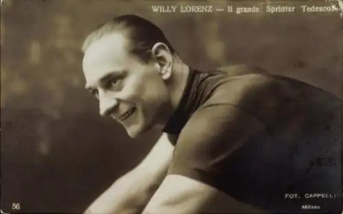 Ak Radrennfahrer Willy Lorenz, deutscher Sprinter