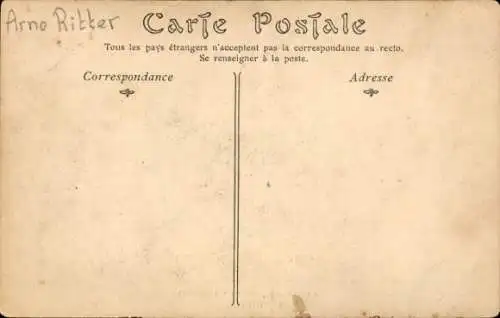 Ak Radrennfahrer Ritter, französischer Sprinter