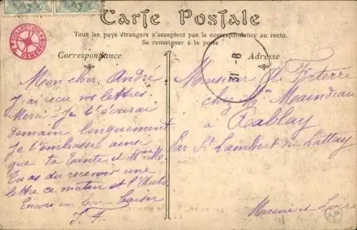 Ak Radrennfahrer Huby, französischer Sprinter