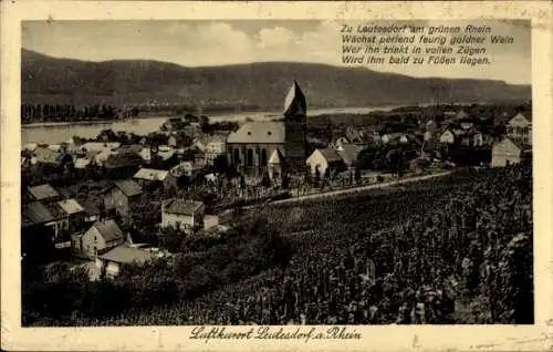 Ak Leutesdorf am Mittelrhein, Panorama