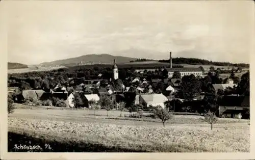Ak Schönbach in der Oberlausitz, Gesamtansicht