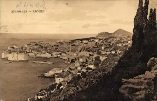 Ak Ragusa Dubrovnik Kroatien, Gesamtansicht