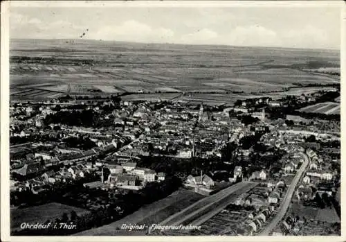 Ak Ohrdruf in Thüringen, Fliegeraufnahme