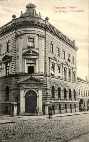 CPA Belgrade Serbie, La Banque Nationale
