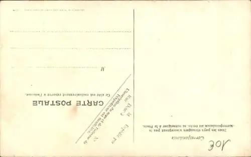 CPA Le Nègre galant, On demande