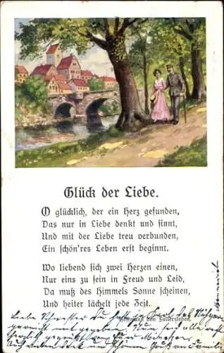 Lied Ak Glück der Liebe
