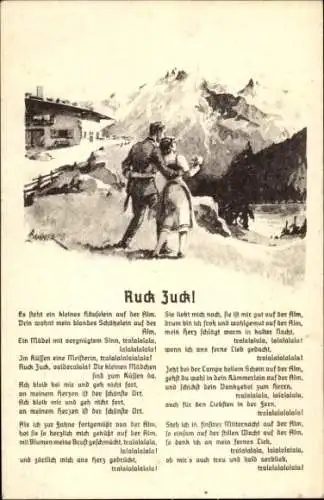 Lied Ak Ruck Zuck, Es steht ein kleines Häuselein auf der Alm