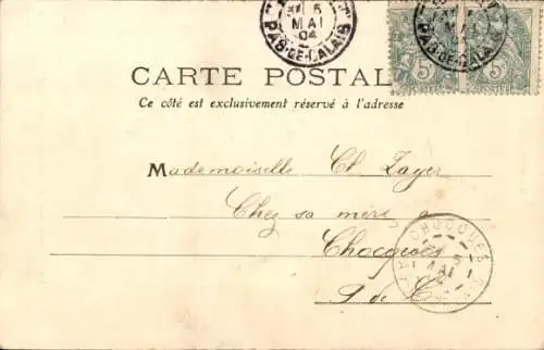 Ak Le Marchand de Gravures