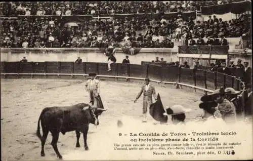 Ak Stierkampf, Troisième tercio ou troisième phase de la Corrida