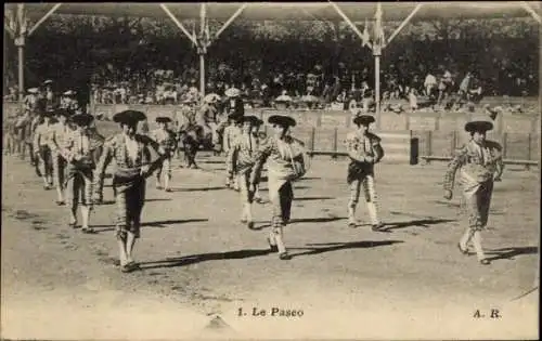 Ak Stierkampf, Le Paseo
