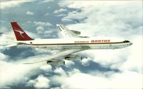 Ak Passagierflugzeug, Boeing 707, Qantas Airways