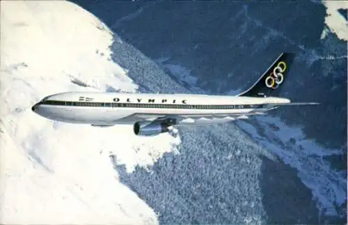 Ak Griechisches Passagierflugzeug, Airbus A300, Olympic Airways