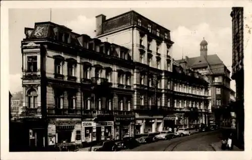 Ak Teplice Teplitz Region Aussig, Hotel Dittrich, Staska, Eifler Straße, historische Gebäude