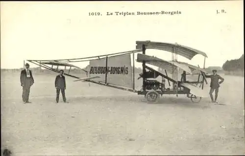 CPA Le Triplan Bousson-Borgnis, Flugzeug