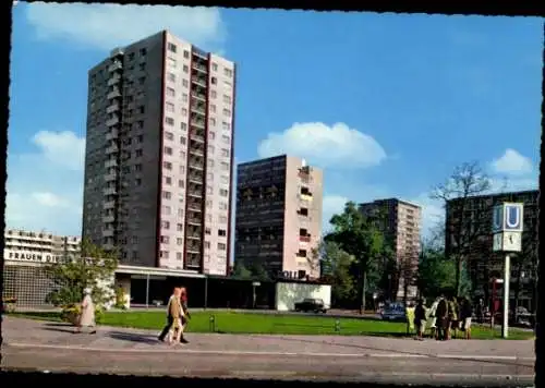 Ak Berlin Tiergarten Hansaviertel, Hochhäuser